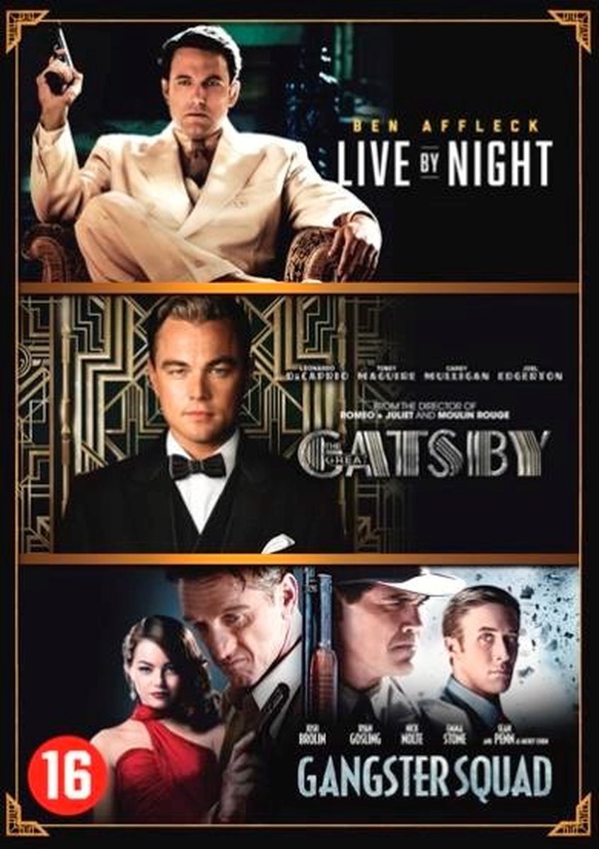 Live By Night /The Great Gatsby/Gangster Squad (DVD)