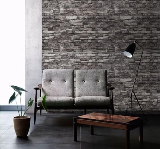 3D muurstickers - Zelfklevende stenen muur behang - muurbehang - stenen... | bol.com
