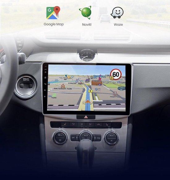 Volkswagen Passat 2005-2015 Android 10 autoradio navigatie  multimediasysteem bluetooth... | bol.com