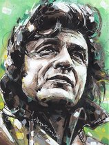 Johnny Cash 2 - Canvasdoek - 50 x 70 cm