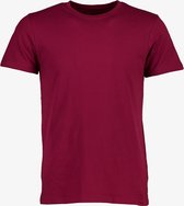 Unsigned heren T-shirt organic katoen - Rood - Maat 3XL