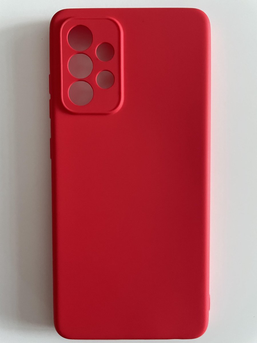 Siliconen  back cover case - Geschikt voor Samsung Galaxy A32 5G - TPU hoesje Rood
