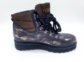Yellow cab soil imitatieleren hogere boots brown gold - Maat 41