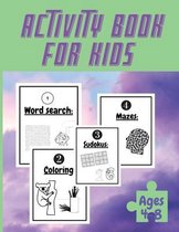 Activity Book For Kids Ages 4-8