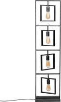 Industriële vloerlamp vierkante hangers 4 lichts