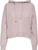 Jacqueline de Yong Trui Jdypamela Life L/s Hood Crop Pull.k 15232883 Nostalgia Rose/melange Dames Maat - S