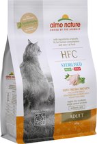 Almo Nature - Kat HFC Adult Sterilized brokken voor gecastreerde / gesteriliseerde katten - rund, kip, kabeljauw of zalm - 1,2kg, 300gr - Kip, Gewicht: 300g
