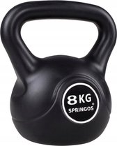 Springos PVC Kettle Bell | Kettlebell | 8 kg