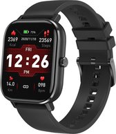 DrPhone GTE3 Smart - Metalen Smartwatch Met belfunctie - GPS (smartphone) - Auto Sport - Notificaties - Mail lezen - Geschikt Voor iOS/Android - Zwart