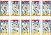 Tony Chocolonely Sinterklaas Letterreep Wit - S - 10 stuks van 180 gram | Fairtrade Sint Chocolade