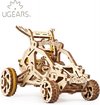 foto van Ugears - Houten 3D puzzel - houten bouwpakket - mini buggy - 80 onderdelen