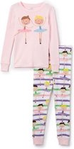Elowel - Meisjes Pyjama 2 Delig, 100% Katoen, Comfortabel, Slim fit Broek | 3 Jaar | balletdanseres