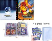 Verzamelmap + 5 gratis sleeves – Geschikt Voor pokemon kaarten – 240 kaarten - map - opslag - mapje - pocket - opbergmap – opberg – verzamelmap – box – mini portfolio – verzamelmap groot - ka