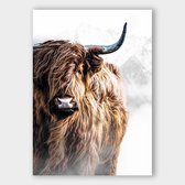 Poster Highlander - Dibond - Meerdere Afmetingen & Prijzen | Wanddecoratie - Interieur - Art - Wonen - Schilderij - Kunst