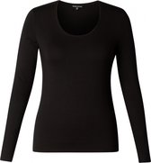 BASE LEVEL CURVY Aso Jersey Shirt - Black - maat 3(52)