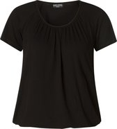 BASE LEVEL CURVY Yoni Jersey Shirt - Black - maat X-0(44)