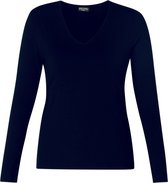 BASE LEVEL CURVY Alize Jersey Shirt - Dark Blue - maat 1(48)
