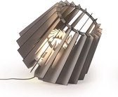 Van Tjalle en Jasper | Spot-nik XL vloerlamp - Soft Grey | Bouwpakket | MDF (hout) | Grijs | E27 fitting | Laser gesneden | Sfeer licht | schemerlamp | Dutch Design