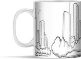 Mok - Een getekende skyline van Houston - 350 ml - Beker