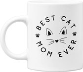 Studio Verbiest - Mok - Cat mom Kat Poes -Best Cat Mom Ever (M20) 300ml