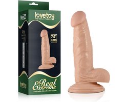 real extreme dildo 18 cm - zuignap - beige