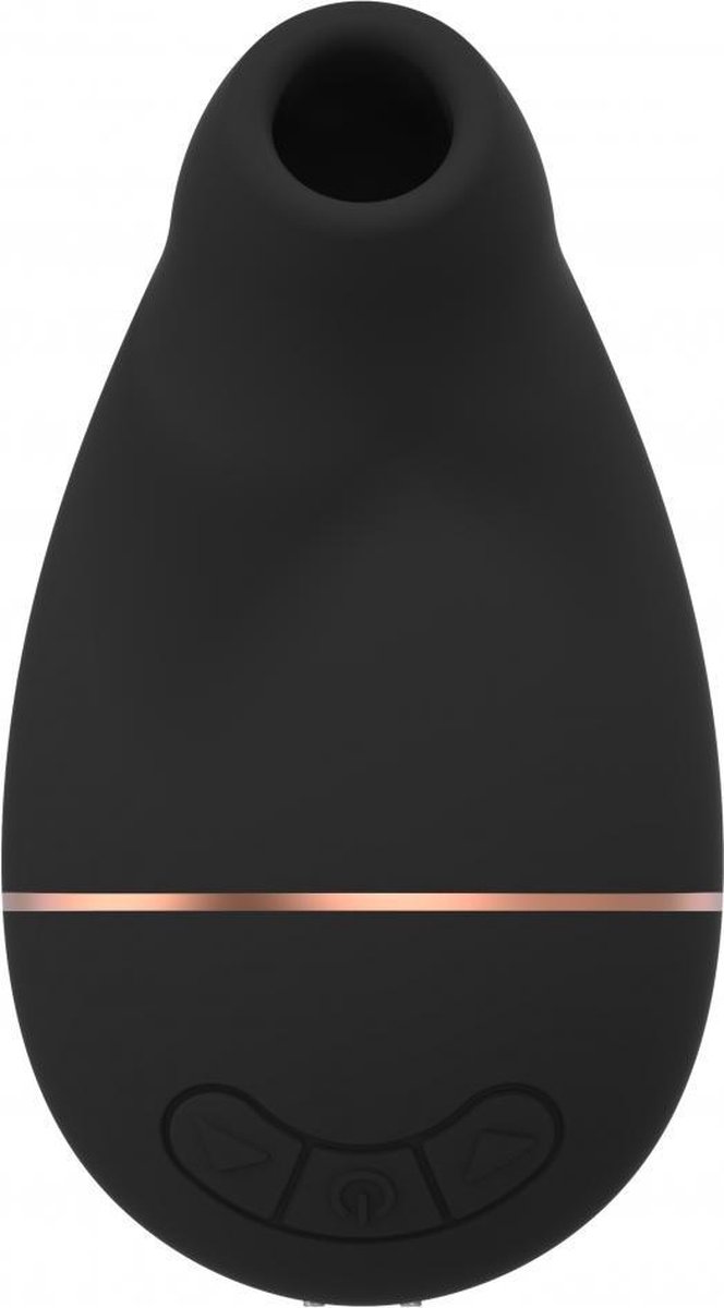 De Irresistible Kissable Luchtdruk vibrator Zwart