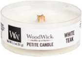 2 stuks WoodWick White Teak Petite Candle