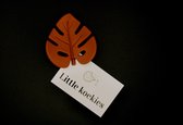 Little koekies - Bijtring Leaf — Roest bruin - Kraamcadeau - babyshowergift - baby tanden