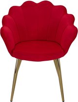 Pippa Design Eetkamerstoel - Tulpmodel - rood