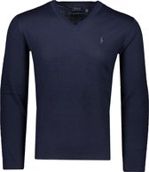 Polo Ralph Lauren  Trui Blauw Aansluitend - Maat L - Heren - Herfst/Winter Collectie - Wol