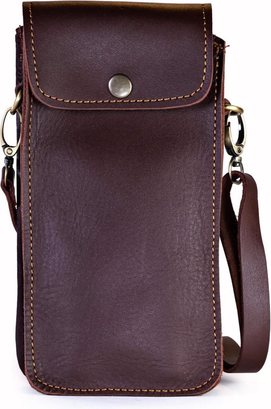 Doenya Sacoche pour Smartphone en Cuir 'Mobi' (marron)