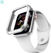 MY PROTECT - Hoesje Geschikt Voor Apple Watch 40mm - Aluminium Bescherm Case - Zilver