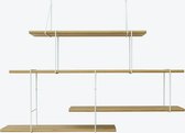 LINK plank, opstelling 2, in eiken/wit - Studio Hausen