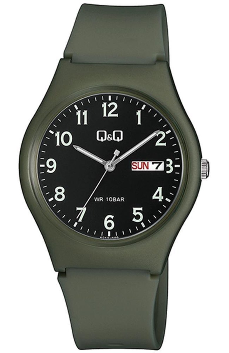 Mooi horloge khaki groen A212J008Y