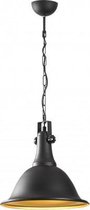 Industriële hanglamp zwart goud 32 cm - Gifu