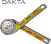 Dakta® Gradenboog | 360° | Gradenboog met wijzerplaat | Met waterpas | Hoek meter | 18 x 7 cm