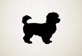 Maltipoo - Silhouette hond - L - 75x90cm - Zwart - wanddecoratie
