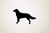 Drentsche Patrijshond - Silhouette hond - XS - 19x28cm - Zwart - wanddecoratie