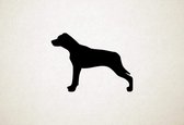 Catahoula Leopard Dog - Silhouette hond - XS - 19x26cm - Zwart - wanddecoratie