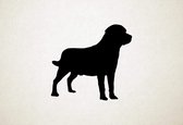 Borader - Silhouette hond - XS - 25x26cm - Zwart - wanddecoratie