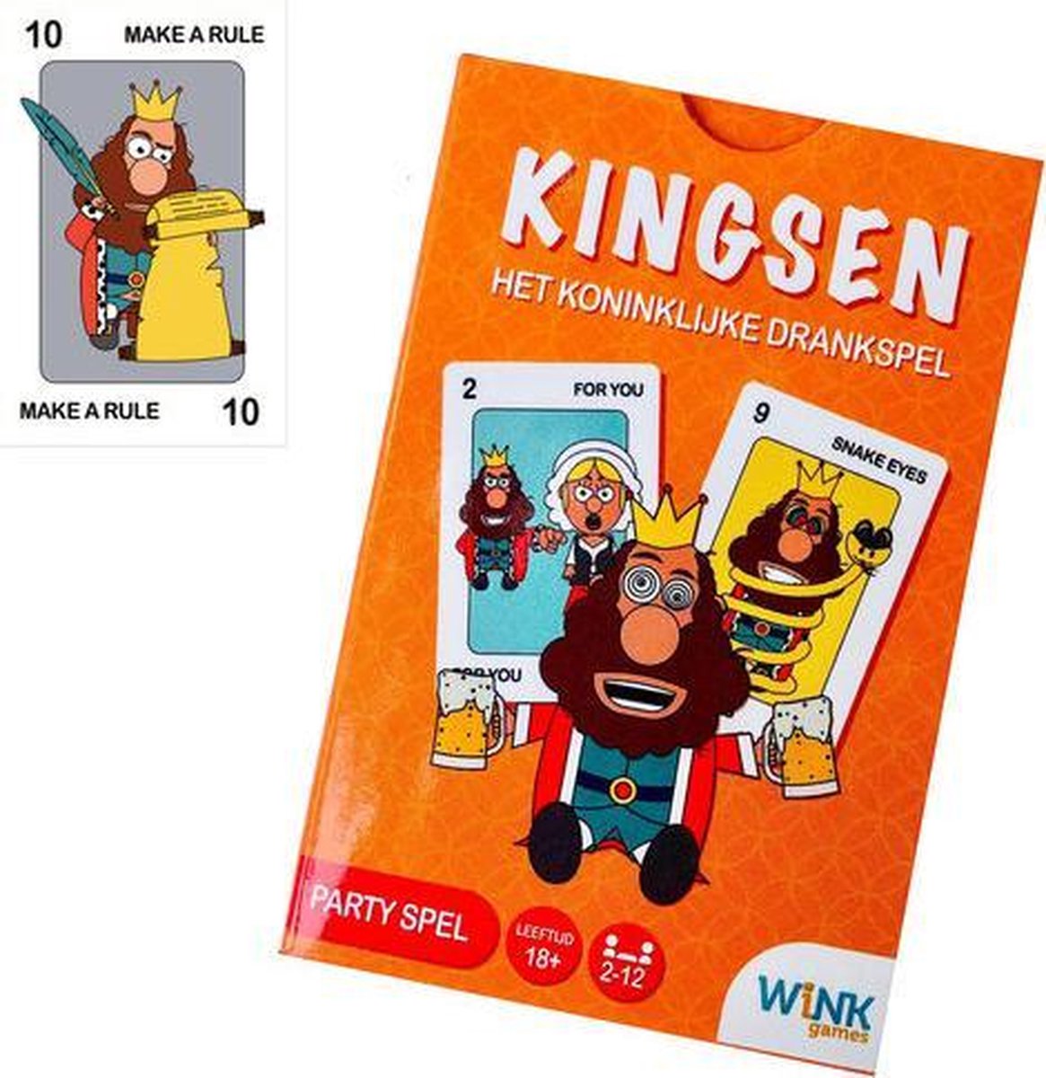 Kingsen Kaartspel + Kingscup - Drankspel - Kaartspel - Complete set