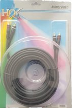 HQ Tulp male naar tulp male kabel 10 meter