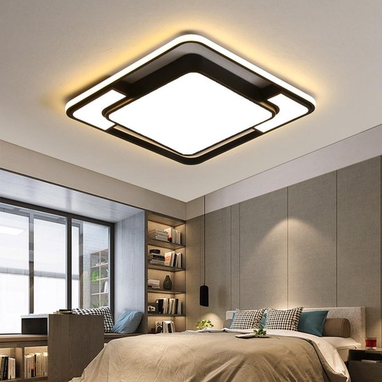 Plafonnier LED - plafonnier moderne - entièrement dimmable - 3 changements  de couleur... | bol.com