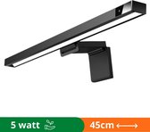 Monitor lamp met instelbare kleurtemperatuur en helderheid - Led bureaulamp - NL handleiding - Ruimte besparend - Screenbar - zwart