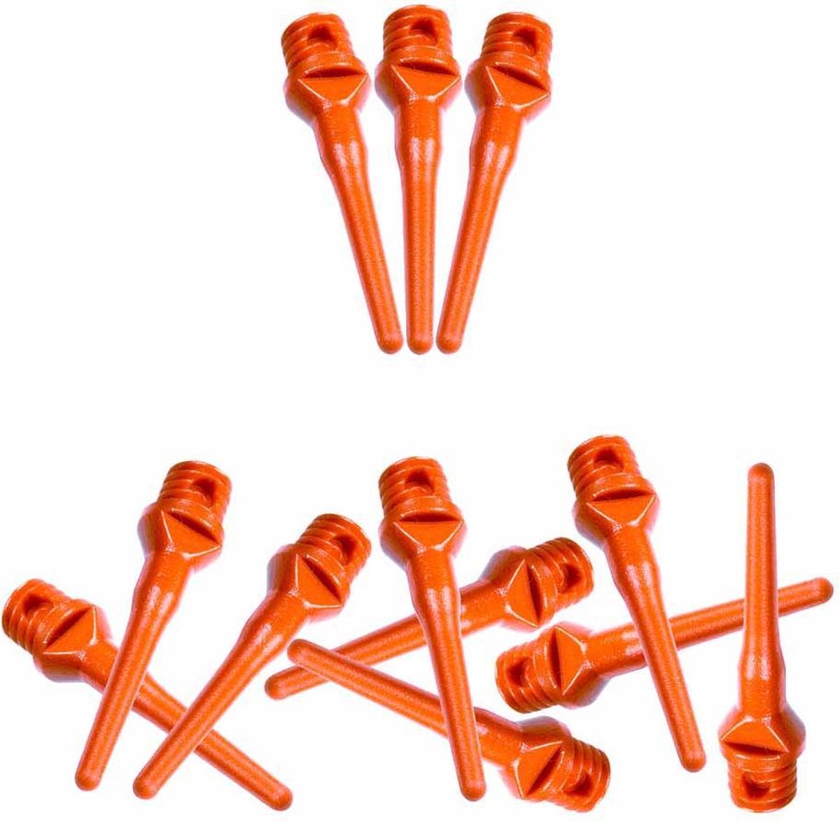 ABC Darts - Softtip Dartpunten 25 mm - Neon Oranje - ca 1000 stuks