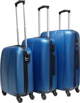 Castillo Art-Land Travel 3 delige ABS Kofferset - Blauw