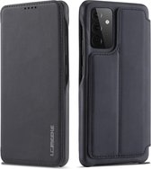 Retro Book Case - Samsung Galaxy A52 / A52s Hoesje - Zwart