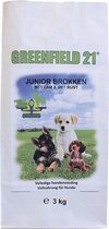 Greenfield 21 Puppy / Junior Lam & Rijst Brokken | 3 kg Hondenvoer
