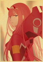 Darling in the Franxx Red 02 Anime Manga Poster 42x30cm