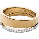 Skagen Dames Dames Ring Stainless Steel Glass Stone 56 Meerkleurig 32016930